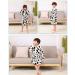 JZLPIN Unisex Baby Hooded Bathrobe | Kids Flannel Pajamas Dressing Gown for Boys & Girls (3-4 Years) - Cow Design - Buy Online on GoSupps.com