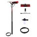 Washing Kit: 3.6-6 M Water Fed Telescopic Brush Squeegee and Soap Dispenser Window Cleaning Pole Window Cleaner Equipment Car Cleaning Brush (35cm Brush Head 3.6M) 35cm Brush Head 3.6M