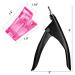 20pcs Polygel Nail Clips and Acrylic Nail Clipper Set for Quick Nail Extension - Black and Pink - Buy Online on GoSupps.com