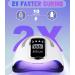 Zawaer LED UV Nail Lamp - 280W Professional Gel Nail Dryer 66 Lamp Pearls Fast Drying with 4 Timers & LCD Display Ideal for Home & Salon Manicures - Buy Online on GoSupps.com