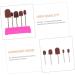 Anneome 1 Set Nail Sand Ring Cap Nail Cuticle Drill Bit Nail File Bits Portable Drill Kit U as Acrilicas Nail Salon Accessory Nail Drill Bits Pro Tools Foot Head Box 8x6cm Rosy - Buy Online on GoSupps.com