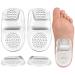 Heel Cups Plantar Fasciitis Inserts with Arch Support for Flat Feet Heel Cushions for Heel Pain Relief and Heel Spurs Achilles Tendinitis-Two Pairs (Large Clear) Large Clear