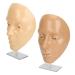 Silicone Makeup Practice Face Set - Easy Clean Yellow Wheat for Beginners & Eyelash Artists | International Shipping - Buy Online on GoSupps.com