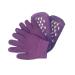 POPETPOP spa Gloves moisturizing Socks moisturizing Hand Gloves Socks for Heels moisturizing Gloves Gel Socks for moisturizing spa Socks Moisture Socks spa Gel Socks High Heel Purple Set
