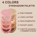 Erinde 4 Color Eyeshadow Palette - High Pigmented Long-Lasting Ultra Blendable Makeup with Mirror - Ideal for Travel M03 - Buy Online on GoSupps.com