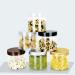 PQPAUTY 6 Pieces Empty 250g Transparent Plastic Cosmetic Jars with Gold Screw Lid Small Pot for Cosmetic Travel Homemade Cream Gel Lip Balm Salve Storage Containers 250ml Transparent - Buy Online on GoSupps.com