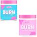 Obvi Burn Duo Bundle - Collagenic Burn and Burn Fast- Collagen Peptide Supplement with Green Tea Extract - Hydrolyzed Collagen Peptides Types I II III V X | Keto & Gluten Free
