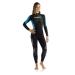 Cressi Ladies' Ultraspan Scuba Diving Wetsuit Made in Premium Material - Morea Designed in Italy: Quality Since 1946 Black/Aquamarine Medium