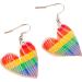 Feyley Earrings - Acrylic Pendant Earrings for Women | Lightweight Cartoon Fashion Jewelry for Everyday & Casual Dates | Colorful Rainbow Design - Buy Online on GoSupps.com