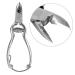 Cuticle Nipper Lightweight 5.3 * 2.2 * 0.5Inch Stainless Steel Compact Size Pedicure Tool Practical Adults for Home Nail Professional Salon
