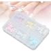 Nail Art Decals Lightweight Resin Nail Ornaments Attractive Easy To Install Multiple Colors with Storage Box for Daily Makeup - Buy Online on GoSupps.com