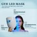 GYH LED Face Mask Light Therapy - Wireless Red & Blue Light Therapy for Skin Rejuvenation - Anti-ageing Cloud-S (RB-002) - Buy Online on GoSupps.com