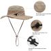 Dorriso Unisex Beach Safari Hat - Foldable 50+ UV Protection Outdoor Hat for Men & Women - Ideal for Camping Fishing & Travel - Brown - Buy Online on GoSupps.com