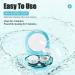 OFONE Contact Lens Cleaner - Portable Rechargeable Vibration Case with Mirror & Remover Applicator for Travel & Home (Blue) - Buy Online on GoSupps.com