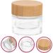 minkissy Bamboo Lid Cream Bottle Containers with Lids Sample Jars Lip Balm Containers Cosmetic Containers Cosmetic Cream Jar Refillable Cream Jar Empty Cream Jar Glass Wood Travel - Buy Online on GoSupps.com