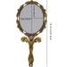 Vintage Rose Folding Handheld Mirror - Travel Vanity Makeup Oval Mirror - Buy Online on GoSupps.com
