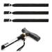 Aidi Walking Stick Wrist Strap 3PCS Walking Stick Strap Wrist Loop For Walking Stick Accessories Walking Stick Holder Wrist Strap Black Walking Stick Clip Strap(Black)