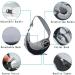 Petemoo Portable Dog & Cat Travel Carrier - Breathable Mesh Shoulder Bag for Pets (up to 2.5 kg) - Black - Buy Online on GoSupps.com