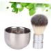 Minkissy 2x Soap Tools for Men - Mustache & Beard Care Set with Metal Shaving Bowl Cleaning Brush & Nylon Tools - International Shipping Available - Buy Online on GoSupps.com