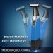KEMEI Electric Razor & Beard Trimmer - Waterproof Cordless USB Rechargeable Groomer for Men & Women - Eyebrow Beard Facial & Body Hair Removal - Blue - Buy Online on GoSupps.com
