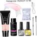 Polygel Nail Kit - All-in-One Starter Set for Nail Extensions & Art | 8 Piece DIY French Nail Tools (PGP012) - Buy Online on GoSupps.com