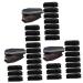 Ciieeo 30 Pcs Coffin Model Graveyard Prop Halloween Coffin Statue Coffin Shaped Boxes Candy Bowls Decorative Haunted House Prop Toys Ornament Prank Props With Cover Plastic Fake 5.5X3.7X2.3CMx3pcs Blackx3pcs