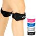Vive Patella Stabilizer Knee Strap Brace Support- Osgood Schlatter Knee Brace Stabilizing for Men  Women - Arthritis Compression Strap for Tendonitis Black