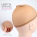 Wig Cap Light Brown FANDAMEI 6pcs - Ultra Thin Stocking Wig Caps for Women - Breathable & Stretchable - One Size Fits All - Buy Online on GoSupps.com