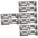 FOMIYES 8 Pcs Eyebrow Ruler Tool Stickers Brow Stencil Ruler Eyebrow Shaping Ruler Balance Artifact