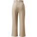 Gufesf Women's Cotton Linen Palazzo Pants with Pockets - Dressy Wide Leg Trousers in Summer Khaki (Medium) - Buy Online on GoSupps.com