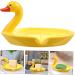Amosfun Ceramic Swan Soap Dish Travel Soap Case Soap Dispenser Cute Shower Organizer Travel Ceramic Soap Holder Self Soap Container Self Draining Soap Dish Soap Dish for Shower Little Duck Yellow 15X10.5X9CM - Buy Online on GoSupps.com