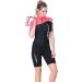 Women's 1.5mm Neoprene Shorty Wetsuit One Piece Swimsuit UV Protection Rash Guard - Red, Small - Buy Online on GoSupps.com