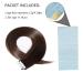SEGO Tape Extensions - 100% Remy Hair Adhesive Tape 12 Dark Brown #2 | 20 Pieces + 10 Free Tapes - Smooth Real Hair Extensions - Buy Online on GoSupps.com