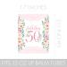 Pink Floral 50th Birthday Party Favor Lip Balm Labels 50 and Fabulous Party Favor Labels - 36 Count - Buy Online on GoSupps.com