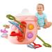 Buy Sensory Tensile Cutting Toys - Bottle-Shaped Dental Aid for Babies & Kids | Silicone Teething Toys in Sweet Pink - Buy Online on GoSupps.com