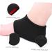 NOLITOY Heel Warmer Socks for Men - Comfortable Protective Heel Supports Reusable Thermal Fabric Massage Sole Cover - Ideal for Foot Care Black - Buy Online on GoSupps.com