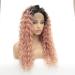 Fluffy African Style Dyed Curly Front Lace Wig Set - Chemical Fiber Long Wig for International Shipping - Buy Online on GoSupps.com