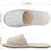 Fineget Open Toe White Waffle Slippers 4 Pairs - Non-Disposable Indoor House Spa Hotel Pedicure - Buy Online on GoSupps.com