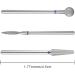 YUXIANLB 3 Pcs Diamond Nail Drill Bits Set - Nail Polishing & Grind Tools for Dead Skin Cleaning, Acrylic & Gel Nails - 3/32 Inch - Silver - Buy Online on GoSupps.com