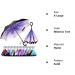 owen kyne Windproof Double Layer Folding Inverted Umbrella  Self Stand Upside-down Rain Protection Car Reverse Umbrellas with C-shaped Handle Wisteria Tree - Buy Online on GoSupps.com