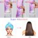 Uraqt Haarurban Microfiber Turban Towels (2 Pack) - Quick-Dry Hair Wraps for All Hair Types - Pink & Blue - Buy Online on GoSupps.com