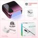 Buy Praying Wireless LED Nail Lamp Portable Gel-UV Nail Dryer with 4 Timer Settings & LCD Display | Professional Purplish Red Nail Lamp for Home & Salon Use - Buy Online on GoSupps.com