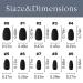 240pc Kids Short Coffin Matte Black Press-On Nails - Full Cover Ballerina False Nails for Girls with Adhesive Tabs - Buy Online on GoSupps.com