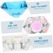 Beavorty 1Pc nail art crystal cup diamond dappen dish liquid powder dappen dish Crystal Dappen Dish Dappen Dish Bowl glass containers with lids glass tumbler Acrylic cover White crystal 5.5x5.5cm Blue - Buy Online on GoSupps.com
