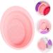 Housoutil Makeup Brush Scrub Pad Scrubber Brush Cleaning Bowl Foldable Bowl Silicone Brush Cleaning Pad Folding Silicone Bowl Makeup Accessories Brush Cleaning Tool Silica Gel Pink - Buy Online on GoSupps.com