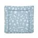 Wrapping layer 77 x 73 cm changing pad for 80 cm wide diapering for chests of drawers e.g. from NSD or puckdaddy pollutant -free washable to be washed up for gray blue