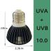 Qiheng Reptile Heat Lamp: UVA+UVB Turtle Sun Lamp & Pet Heating Light Bulb - Optimal Basking for Reptiles - Buy Online on GoSupps.com