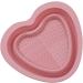 DASHIELL Makeup Brush Cleaner Bowl Heart Shape Silicone Cosmetic Brush Cleaner | Foldable Portable Washing Tool Brush Cleaning Pad for Makeup Lovers pink - Buy Online on GoSupps.com