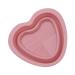 Geteawily Makeup Brush Cleaning Bowl Silicone Makeup Brush Cleaning Bowl | Heart Shape Silicone Cosmetic Brush Cleaner Cleaning Pad Pink