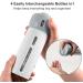 Chiveenido 4-in-1 Travel Dispenser Set | Refillable Shampoo & Toiletry Bottles - Pink & Gray - International Shipping - Buy Online on GoSupps.com